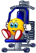 gym weight training animation