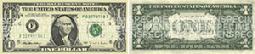 $1 Note Face and Back